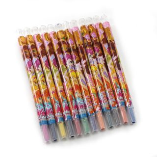 New WINX Club Doll Girls 12 Colors Twistable CRAYONS Pens 12pcs