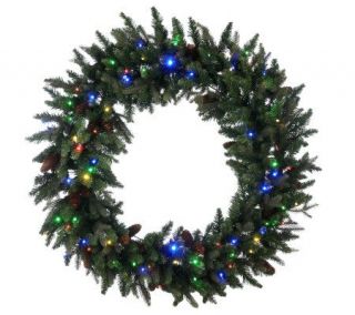 Bethlehem Lights Solutions 48 Wreath with Pinecones&Timer   H192772