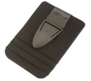 The Money Clamp Mesh Pattern MemoryFlex Microfiber Wallet System