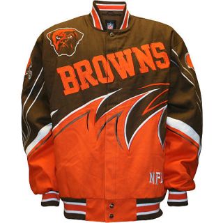Cleveland Browns NFL Slash Jacket Cotton Twill Coat Brand New with
