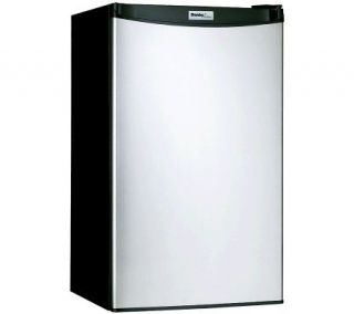 Danby 3.2 Cubic Foot Compact Refrigerator   Stainless   H362680