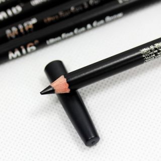  Cosmetic Waterproof Black Eyeliner Eye Pencil with Pencil Sharpener