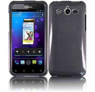 Cricket Huawei Mercury M886 Carbon Fiber Hard Cover Phone Protection