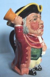 MANOR WARE STAFFORDSHIRE TOBY JUG TOWN CRIER