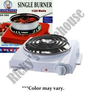  Singlel Burner Hot Plate Portable Countertop Travel Stove