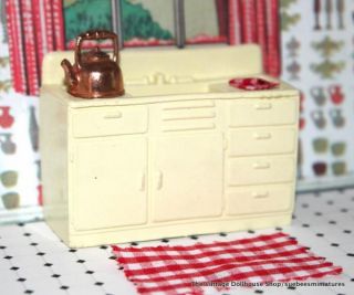 MARX Vintage Dollhouse Furniture CONTEMPORARY KITCHEN SINK 1/2