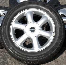 Mini Cooper 15 Inch OEM Wheels Continental Tires