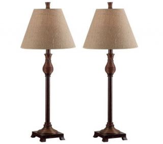 Kenroy Home Set of 2 Santiago Buffet Lamps —