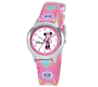 Disney Kids Minnie Mouse Stainless Steel Time Teacher   J309076