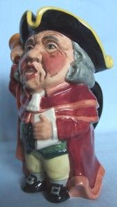 MANOR WARE STAFFORDSHIRE TOBY JUG TOWN CRIER