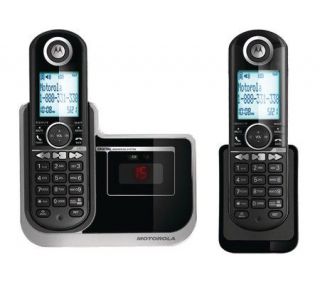 Motorola Dect 6.0 Answering System with Two Cordless Handsets 