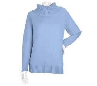 Denim & Co. Long Sleeve Marilyn Collar Sweater —