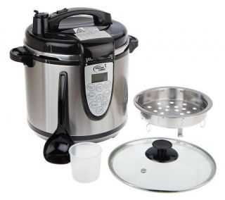 CooksEssentials 6 Quart Multi Function Pressure Cooker w/ Steam Basket 