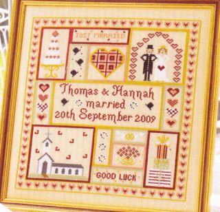Wedding Patchwork Sampler Cross Stitch Chart
