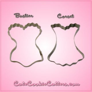 Bustier and Corset Cookie Cutters