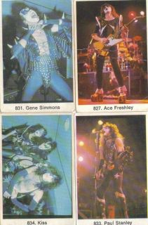  Kiss 1977 1978 Sweden Trading Movie Cards RARE