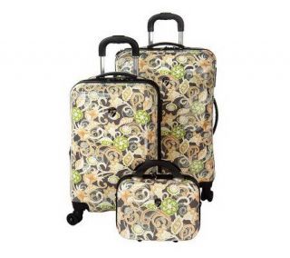 Heys 3 Piece HardsideSpinner Luggage Set w/Packing Cubes —