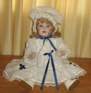 Countess Madeleine Doll All Porcelain 18 Tall w Teeth All Jointed EX