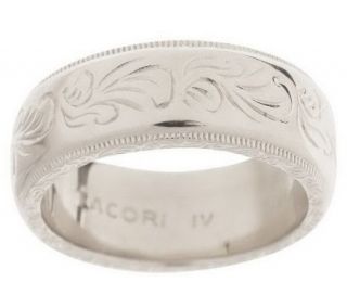 Tacori IV Epiphany or 18K Gold Clad Engraved Thin Band Ring — 