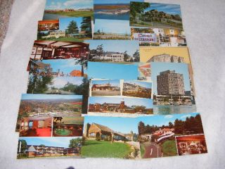 MA Lot 20 Motels Inns Hotels Restaurants Mass Massachusetts Postcards