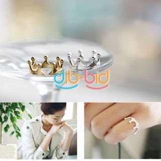  Elegant Exquisite Open Alloy Imperial Crown Style Ring Gift Hot