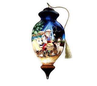 Little Drummer Boy Handpainted Glass Ornament with Gift Box — 