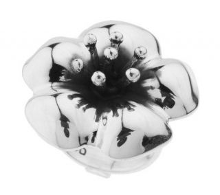 Dominique Dinouart Artisan Crafted Sterling Flower Ring —