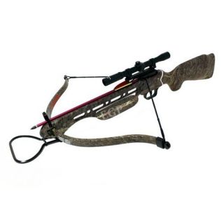 150lb Camoflaouge Brown Hunting Crossbow 12 Bolts 4x20 Scope
