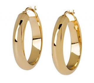 Veronese 18K Clad 1 Wedding Band Hoop Earrings   J299099