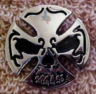Conchos Motorcycle Biker Skull Cross Gift CON975
