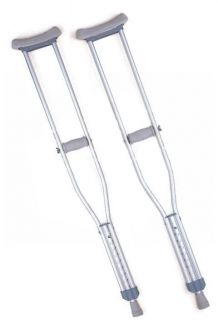 Adjustable Crutches Walking Aid Youth Adult Crutch New