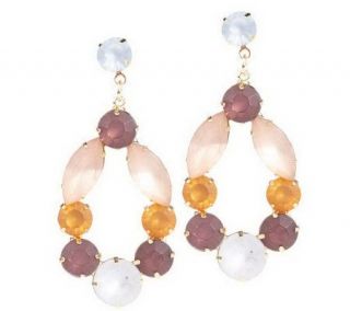 Joan Rivers Opalescent Crystal Chandelier Earrings   J148904