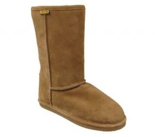 Brumby Womens Shearling Sheepskin Flat Sole Comfort Boots —