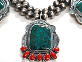 Kirk Smith Turquoise Coral Necklace SW Treasures