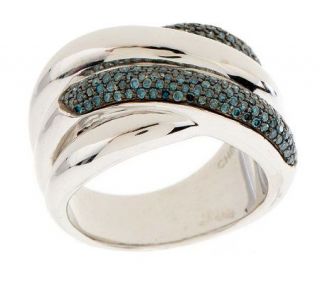 AffinityDiamond 1/2 ct tw Wrap Design Ring, Sterling —