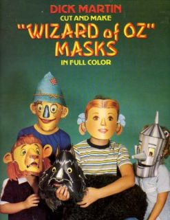 WIZARD OF OZ Masks Cut and Make Color PB Book for Kids Craft Paperback