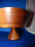 John Cowden Carved Wood Tennesee Oval treen bowl