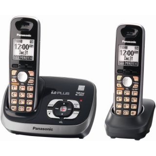 panasonic kx tg6532b dect 6 0 2 cordless phones talking caller id