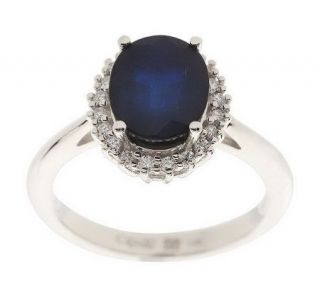 ct Sapphire Engagement Ring with 1/5 ct tw Diamonds by Clogau Gold 