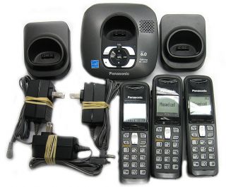  KX TG6431 DECT 6 0 Cordless Phone Set with Charging Bases