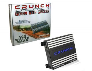 Crunch P500 2 2 Channel 500W Powerone Series Car Amplifier P5002 Brand