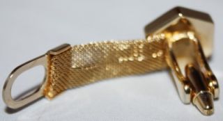  stunning pair of vintage gold tone wrap around diamante cufflinks