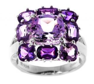 00 ct tw Brazilian Shades of Amethyst Sterling Ring   J268900