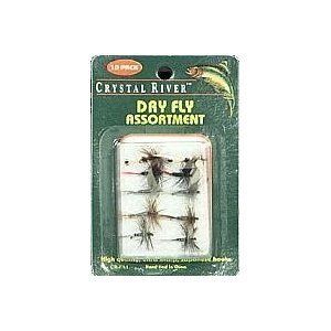 Crystal River Dry Fly Pack of 10 Assorted New Combos Reel Rod Fly