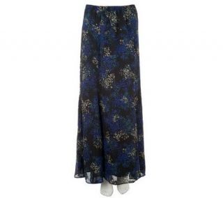Nicole Richie Collection Pull on Floral Print Maxi Skirt —