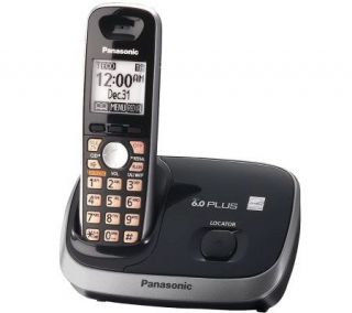 Panasonic KX TG6511B DECT Digital Cordless Phone w/Wall Mount 