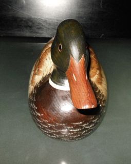  Hand Painted Carved Decoy Duck Signed by Artist Craig Fellows