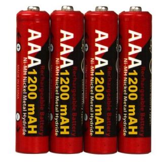 CTA DB12AAA 4 1200 NiMH Rechargeable AAA Batteries New