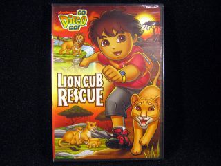 Brand New DVD Go Deigo Go Lion Cub Rescue Region 1 (US, CA) Run