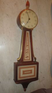 Vintage Seth Thomas Banjo Clock Works Original Unrestored